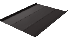 Фальц двойной стоячий Line Grand Line 0,5 Velur X с пленкой на замках RR 32 темно-коричневый