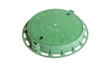 Люк пластиковый легкий малый зеленый, класс нагрузки А15 Aquastok (5642)