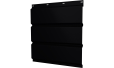 Софит металлический Классик v01 Grand Line без перфорации 0,5 Drap TX с пленкой RAL 9005 черный