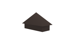 Колпак на полустолб для С21 0,45 PE с пленкой RR 32 темно-коричневый