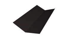 Планка ендовы нижней 300х300 Grand Line 0,45 PE-Double с пленкой RAL 9005 черный (2м)