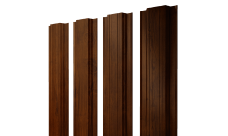 Штакетник Прямоугольный с прямым резом 0,45 Print-Double Premium Golden Wood Intense F