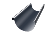 Желоб полукруглый GL PU 125 мм 3 м RAL 7024 мокрый асфальт