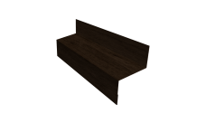 Отлив межэтажный 45 0,45 Print Premium Antique Wood TwinColor (2м)