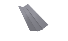 Планка ендовы верхней 95х80х95 0,5 Satin с пленкой RAL 7004 сигнальный серый (2м)