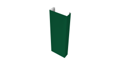 Полустолб для С20 0,5 Satin Matt TX с пленкой RAL 6005 зеленый мох (L1,8)