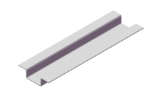 Профиль вертикальный основной П-обр. AR ВО50х20х20х1,2 КР