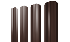 Штакетник М-образный A фигурный 0,45 Drap TR lite RAL 8017 шоколад