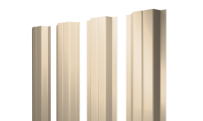Штакетник П-образный A с прямым резом 0,45 PE RAL 1015 светлая слоновая кость