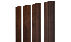 Штакетник Полукруглый Slim с прямым резом 0,45 Print Premium Cherry Wood Fresh TwinColor