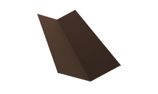 Планка ендовы верхней 145х145 0,5 Rooftop Бархат RAL 8017 шоколад (2м)