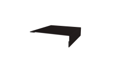 Планка мансардная Grand Line 0,45 PE-Double с пленкой RAL 9005 черный (3м)