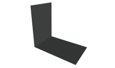 Планка снегозадержания усиливающая 0,45 Drap TR RAL 7016 антрацитово-серый (3м)