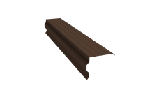 Планка торцевая фигурная 90х110 Grand Line 0,4 PE с пленкой RAL 8017 шоколад (2м)