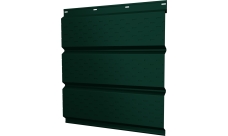 Софит металлический Классик v01 Grand Line полная перфорация 0,5 Satin Matt с пленкой RAL 6005 зеленый мох