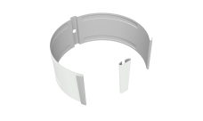 Крепление трубы круглой на кирпич Vortex Project 146мм RAL 9003 сигнальный белый