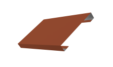 Ламель лицевая 150 забора жалюзи Texas Grand Line 0,5 Satin RAL 8004 терракота