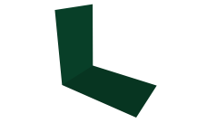 Планка снегозадержания усиливающая 0,45 PE с пленкой RAL 6005 зеленый мох (2м)