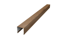 Планка вертикальная лицевая для горизонтального монтажа штакетника 0,45 Print Premium Pine Wood Fresh (2,5м)