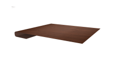 Планка завершающая 0,45 Print Elite Choco Wood TwinColor (2м)