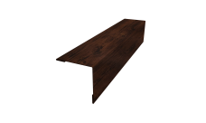 Планка завершающая 50х50 жалюзи Milan 0,45 Print Elite Cherry Wood TwinColor (3м)