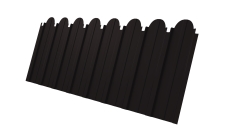 Профнастил C10A фигурный 0,5 Satin Matt RAL 9005 черный