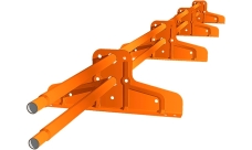 Снегозадержатель Стандарт Т4 d 25 RAL 2004 (3м)