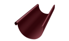 Желоб полукруглый GL PE 125 мм 3 м RAL 3005 красное вино