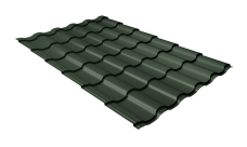 Металлочерепица "Кредо" ("Kredo") v01 0,5 Satin Matt TX RAL 6020 хромовая зелень