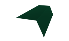 Планка карнизная широкая 100х85 0,7 PE с пленкой RAL 6005 зеленый мох (2м)