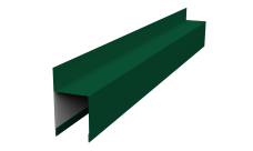 Планка опорная составная внешняя для забора жалюзи Palermo Grand Line 0,7 PE RAL 6005 зеленый мох (2м)