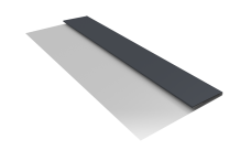 Планка стартовая Блок-Хаус new Grand Line 0,45 Drap TR RAL 7024 мокрый асфальт (2м)