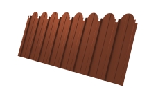 Профнастил C10A фигурный Grand Line 0,45 PE RAL 8004 терракота