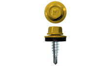 Саморез по металлу Daxmer 4,8х19 (400шт) сверло №2 RAL 1018