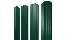 Штакетник Twin фигурный 0,45 Drap TR RAL 6005 зеленый мох