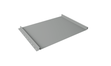 Кликфальц Grand Line 0,45 PE с пленкой на замках RAL 9006 бело-алюминиевый