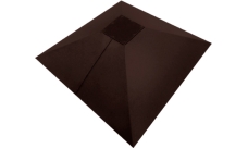 Колпак на столб под фонарь 390х390мм 0,4 PE с пленкой RAL 8017 шоколад