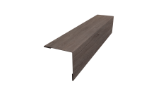 Планка завершающая 50х50 для забора жалюзи Milan Grand Line 0,45 Print Elite White Wood TwinColor (3м)