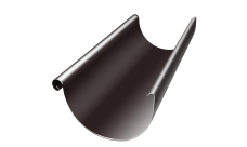 Желоб полукруглый Grand Line PE 125 мм 3 м RR 32 темно-коричневый