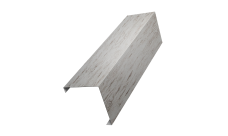 Декоративная накладка на столб универсальная угловая 62х55 для забора жалюзи Grand Line 0,45 Print Elite Snow Wood TwinColor (2м)