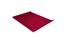 Фальц двойной стоячий Grand Line 0,45 PE с пленкой на замках RAL 3003 рубиново-красный