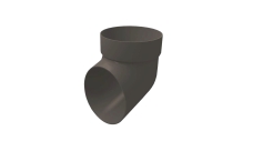 Колено сливное ПВХ Grand Line графит (RAL 7024)