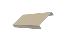 Ламель обратная 125 забора жалюзи Texas Grand Line 0,5 Satin RAL 1015 светлая слоновая кость