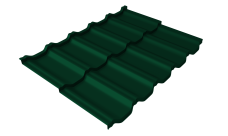 Металлочерепица "Квинта Уно" ("Kvinta Uno") 0,5 Satin RAL 6005 зеленый мох