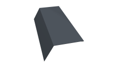 Планка карнизная 120х80 0,5 Rooftop Бархат RAL 7024 мокрый асфальт (2м)