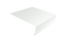 Планка лобовая/околооконная простая 190х50 0,45 PE lite с пленкой RAL 9003 сигнальный белый (2м)