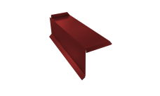 Планка торцевая сегментная 30мм Grand Line Левая 0,45 PE с пленкой RAL 3011 коричнево-красный