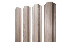 Штакетник Прямоугольный фигурный 0,45 Print Elite White Wood TwinColor