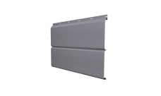 Софит ЭкоБрус 0,345 Grand Line с перфорацией 0,45 PE RAL 7004 сигнальный серый