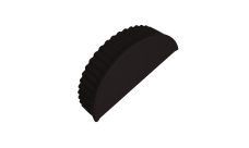 Заглушка торцевая 0,5 Velur X RAL 9005 черный